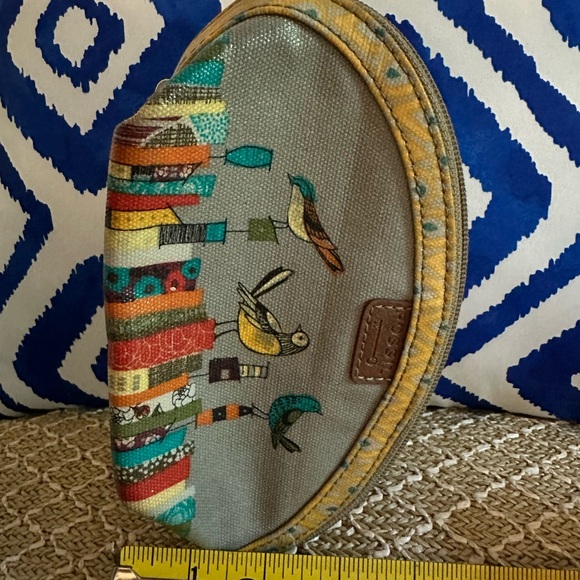 Fossil Multicolor Bird Print Zippered Versatile Pouch - Picture 7 of 9